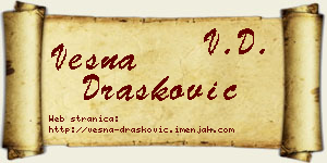Vesna Drašković vizit kartica
